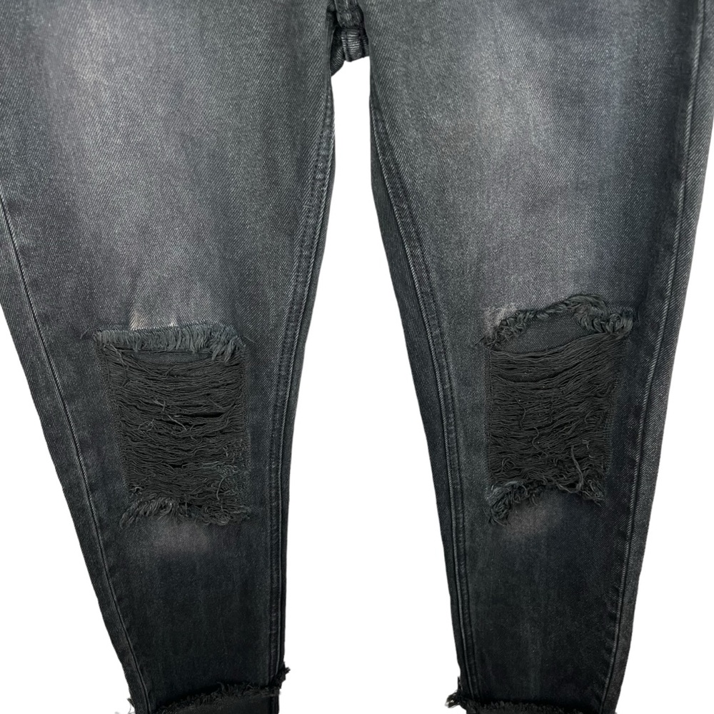 NWT One X Oneteaspoon Black Awesome Baggies Relaxed Rolled Distressed Cuff 26 - Picture 2 of 8